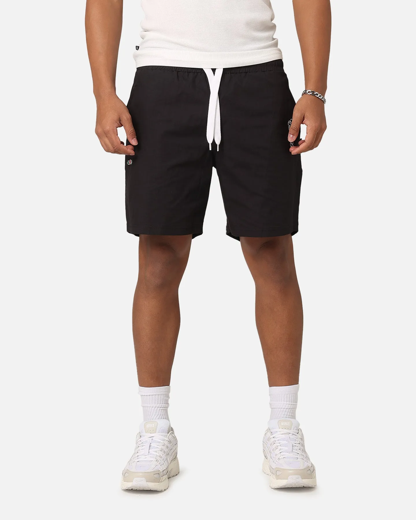 Carre Rosebud Beach Shorts Black sold by Culture Kings