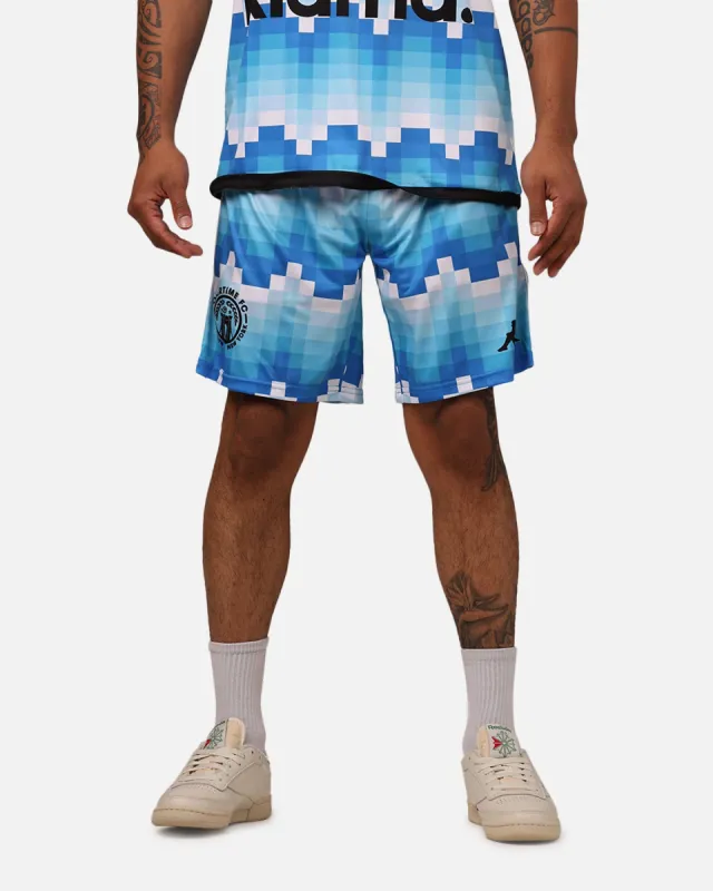 Overtime X Kappa Brooklyn Shorts Blue sold by Culture Kings