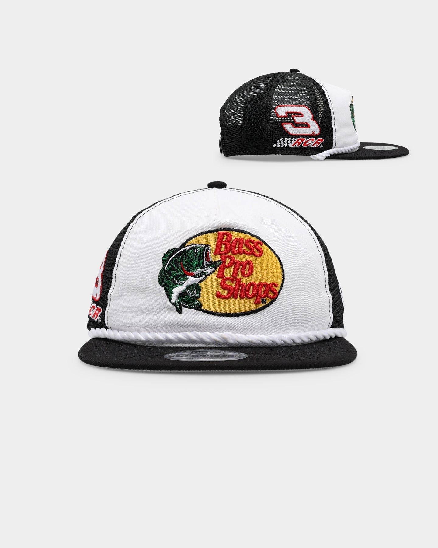 New Era X Nascar Golfer Trucker Snapback Black/White sold by Culture Kings