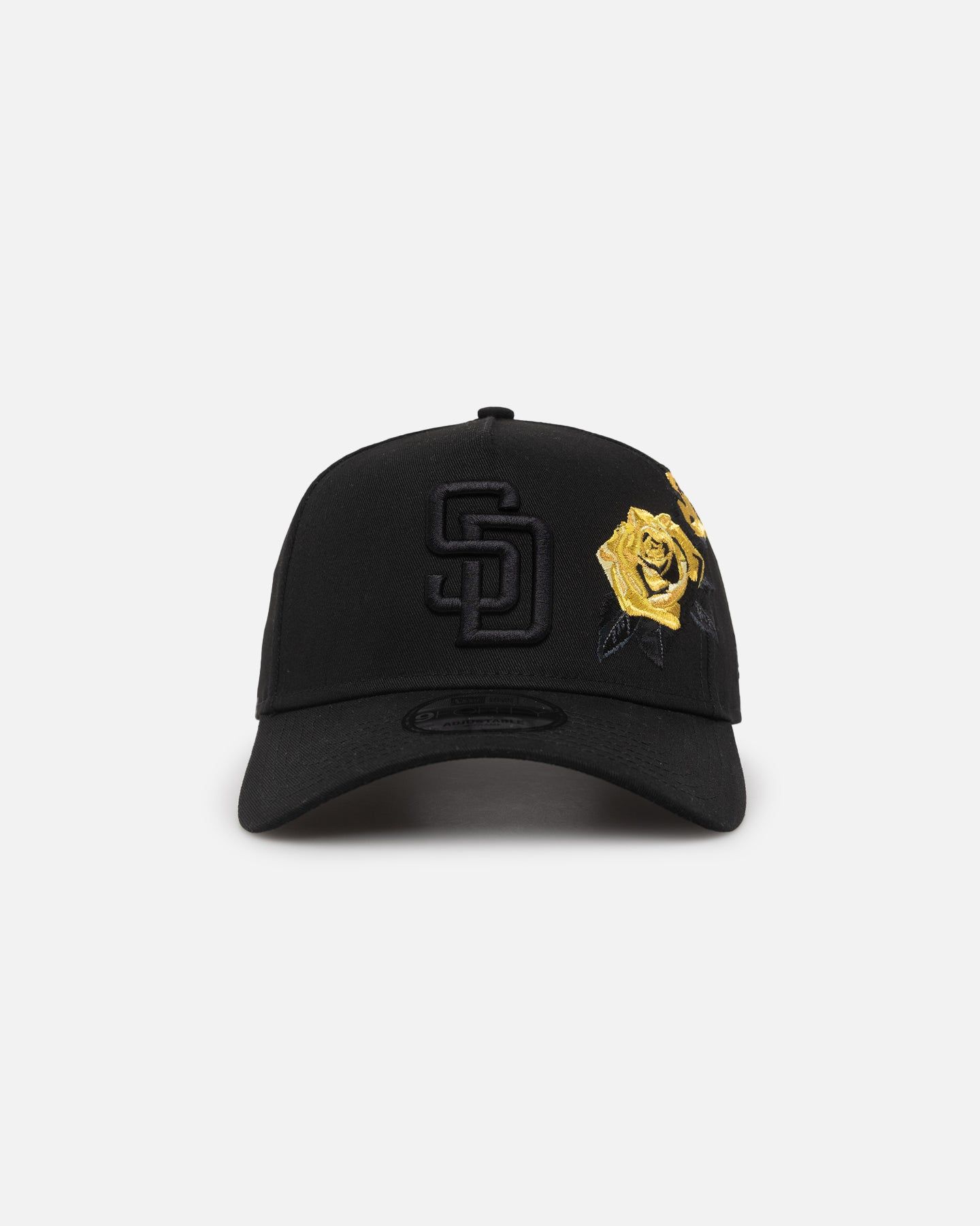 New Era San Diego Padres 'Black Tonal Gold Rose' 9FORTY A-Frame Snapback Black/Gold sold by Culture Kings
