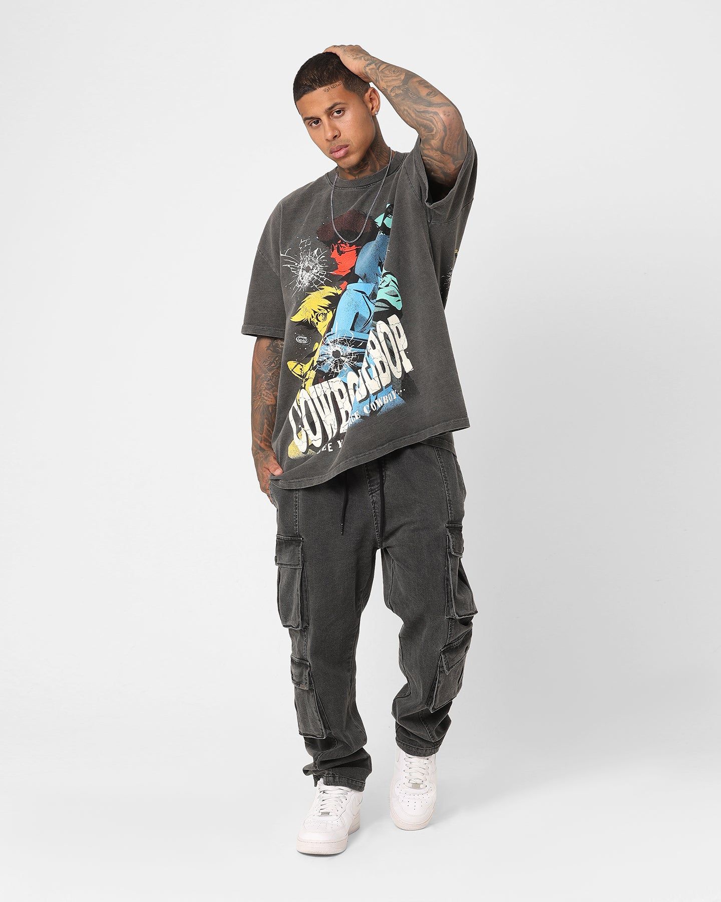 American Thrift X Cowboy Bebop Cowboy Bebop Heavyweight Vintage T-Shirt Black Wash sold by Culture Kings product image thumbnail 3