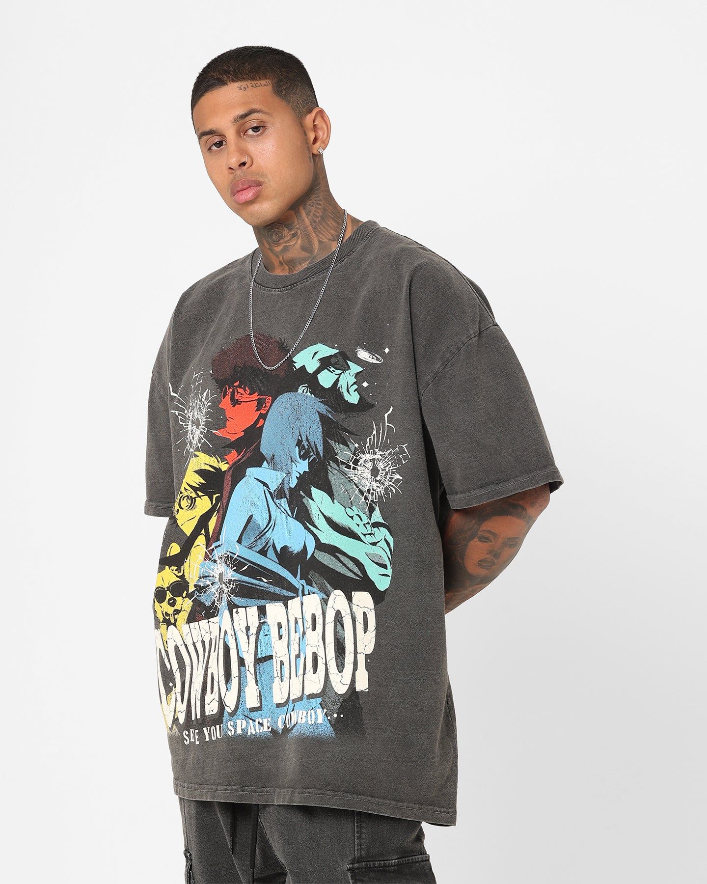 American Thrift X Cowboy Bebop Cowboy Bebop Heavyweight Vintage T-Shirt Black Wash sold by Culture Kings product image thumbnail 7