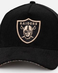 New Era Las Vegas Raiders 'Black Cord Plaid UV' 9FORTY A-Frame Snapback Black/Plaid sold by Culture Kings