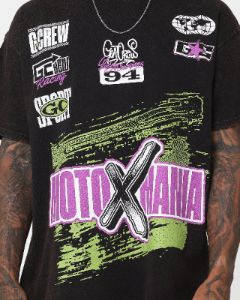 Goat Crew Moto X Mania T-Shirt Black sold by Culture Kings