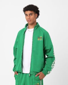 The New Establishment X Nascar Classics Racing Team Warm Up Jacket Racer Green sold by Culture Kings