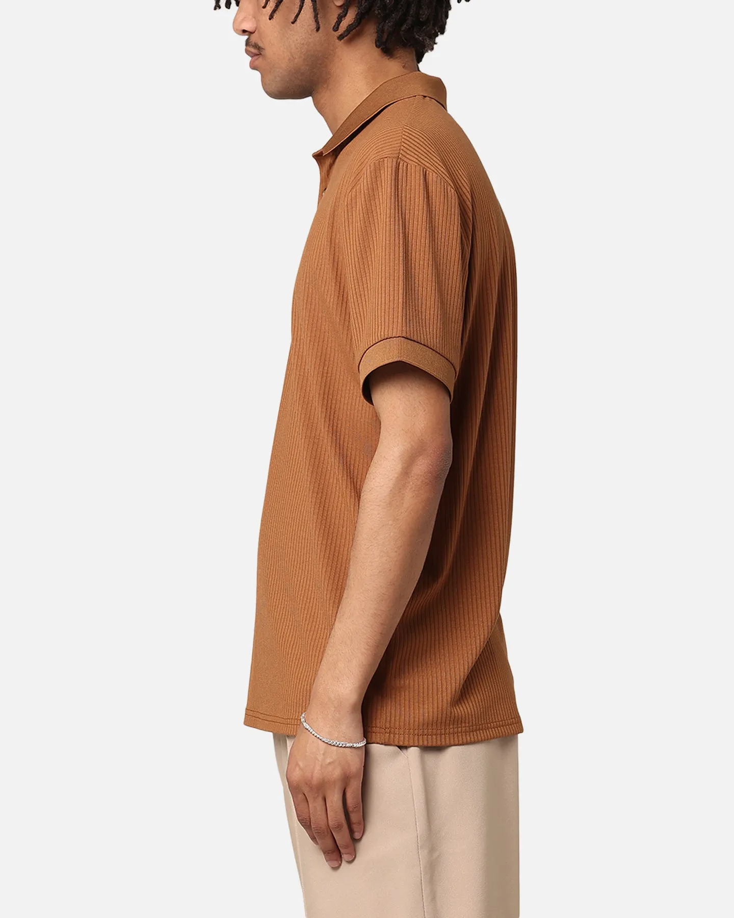 XXIII Luis Rib Polo Shirt Brown sold by Culture Kings product image thumbnail 5