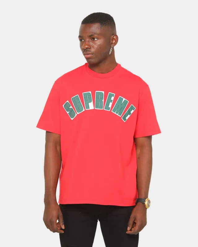 Supreme Men's ARC Applique Short-Sleeve T-Shirt Red sold by Culture Kings