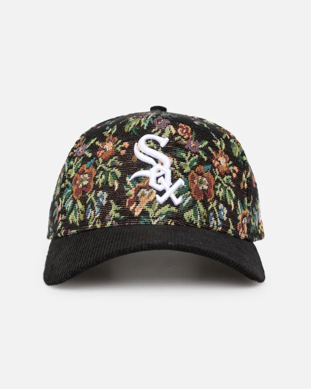 New Era Chicago White Sox 'Black Corduroy Floral Tapestry' 9FORTY A-Frame Snapback Tapestry/Black sold by Culture Kings