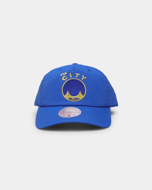 Mitchell & Ness Golden State Warriors 'Nylon Hardwood Classics Logo' Deadstock Snapback Original Team Colours sold by Culture Kings