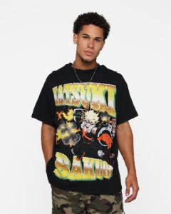 Goat Crew X My Hero Academia Bakugo Vintage T-Shirt Black Wash sold by Culture Kings