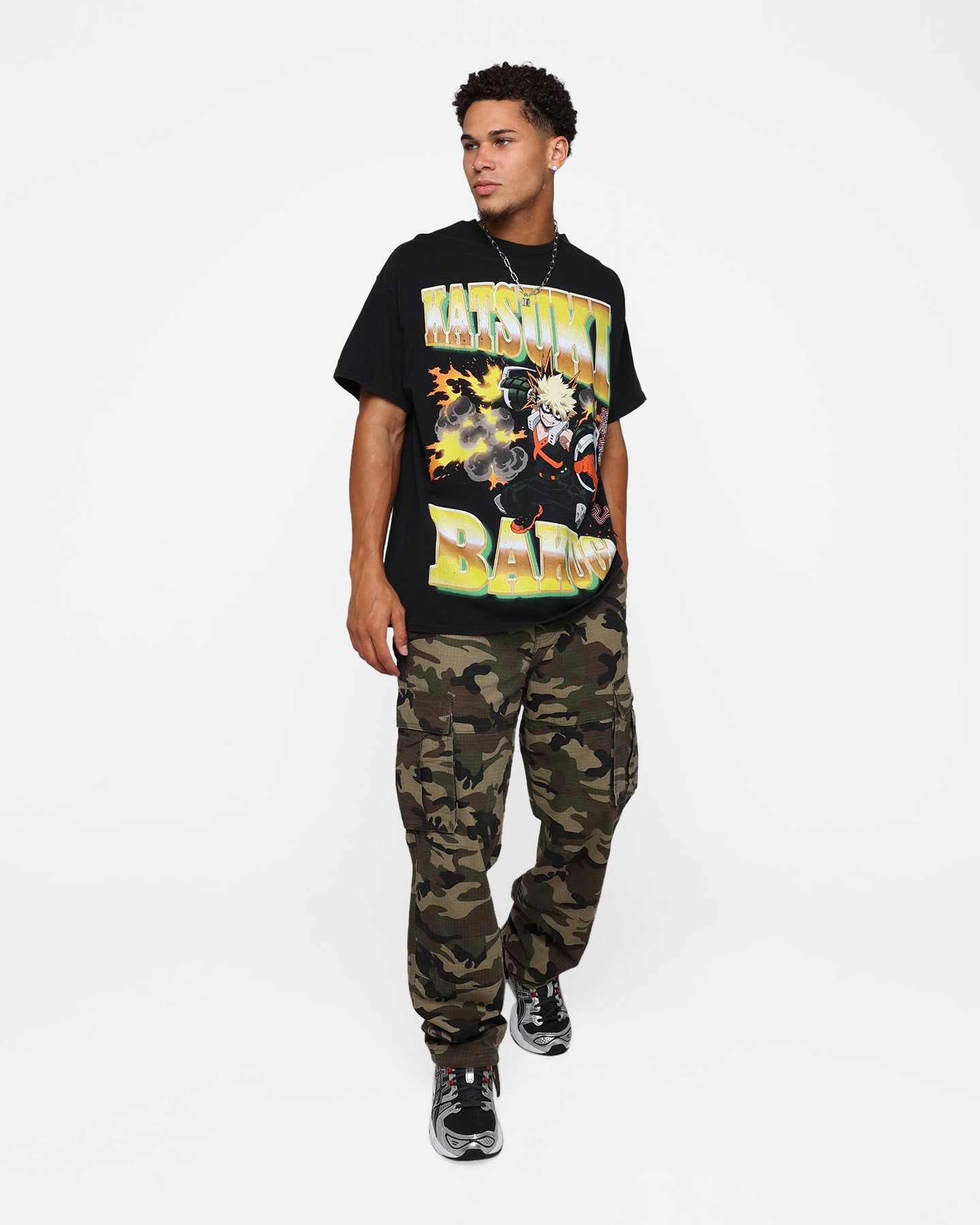 Goat Crew X My Hero Academia Bakugo Vintage T-Shirt Black Wash sold by Culture Kings product image thumbnail 2