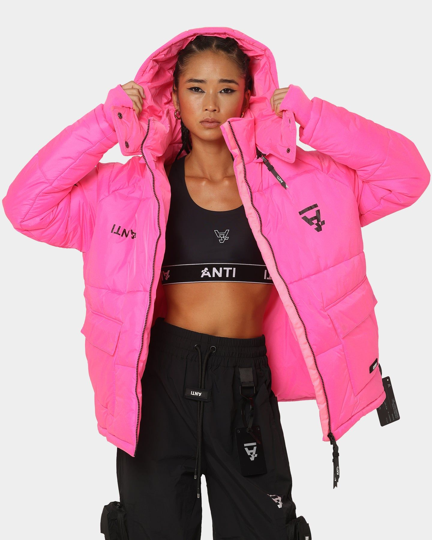 The Anti Order Hyphen ATD Puffer Jacket Lethal Pink sold by Culture Kings