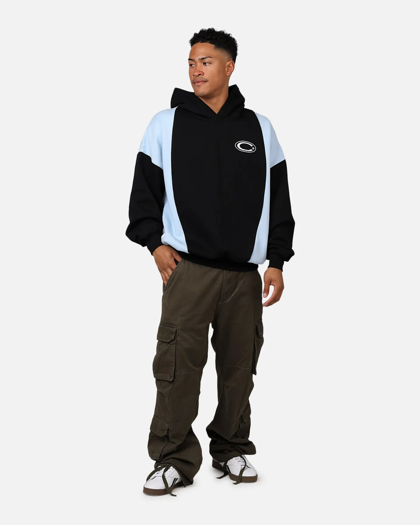 Carre C-Star Panel Oversized Hoodie Black/Blue/White sold by Culture Kings product image thumbnail 3