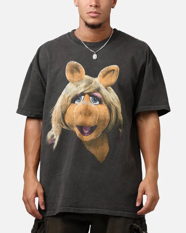 American Thrift Disney The Muppets Miss Piggy Heavyweight T-Shirt Black Wash sold by Culture Kings
