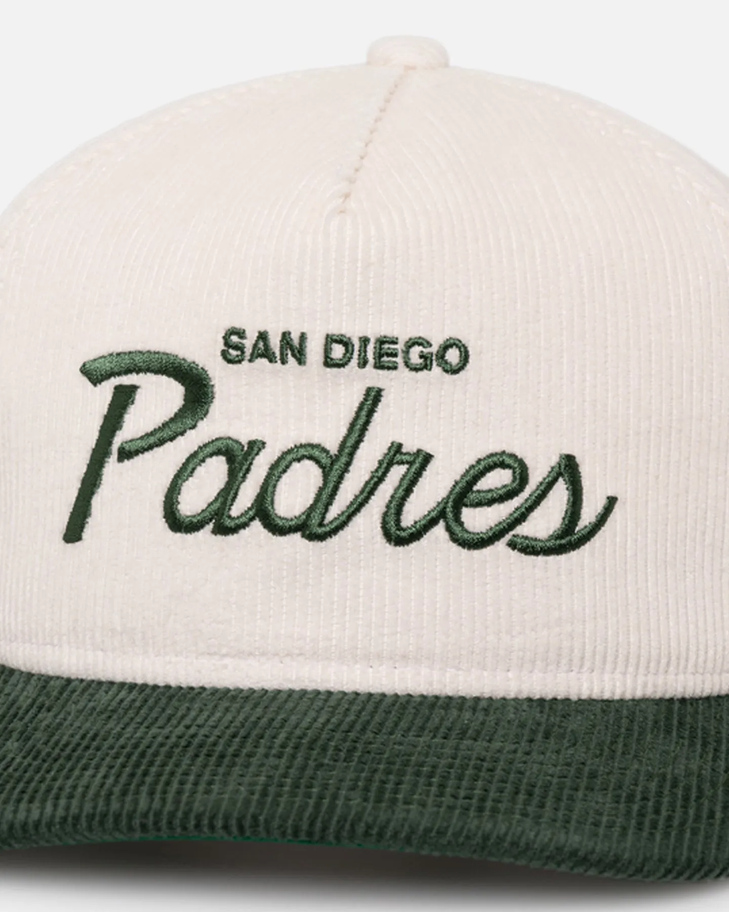 New Era San Diego Padres 'Currency Corduroy' Golfer Pre-Curved Snapback Chrome White sold by Culture Kings product image thumbnail 2