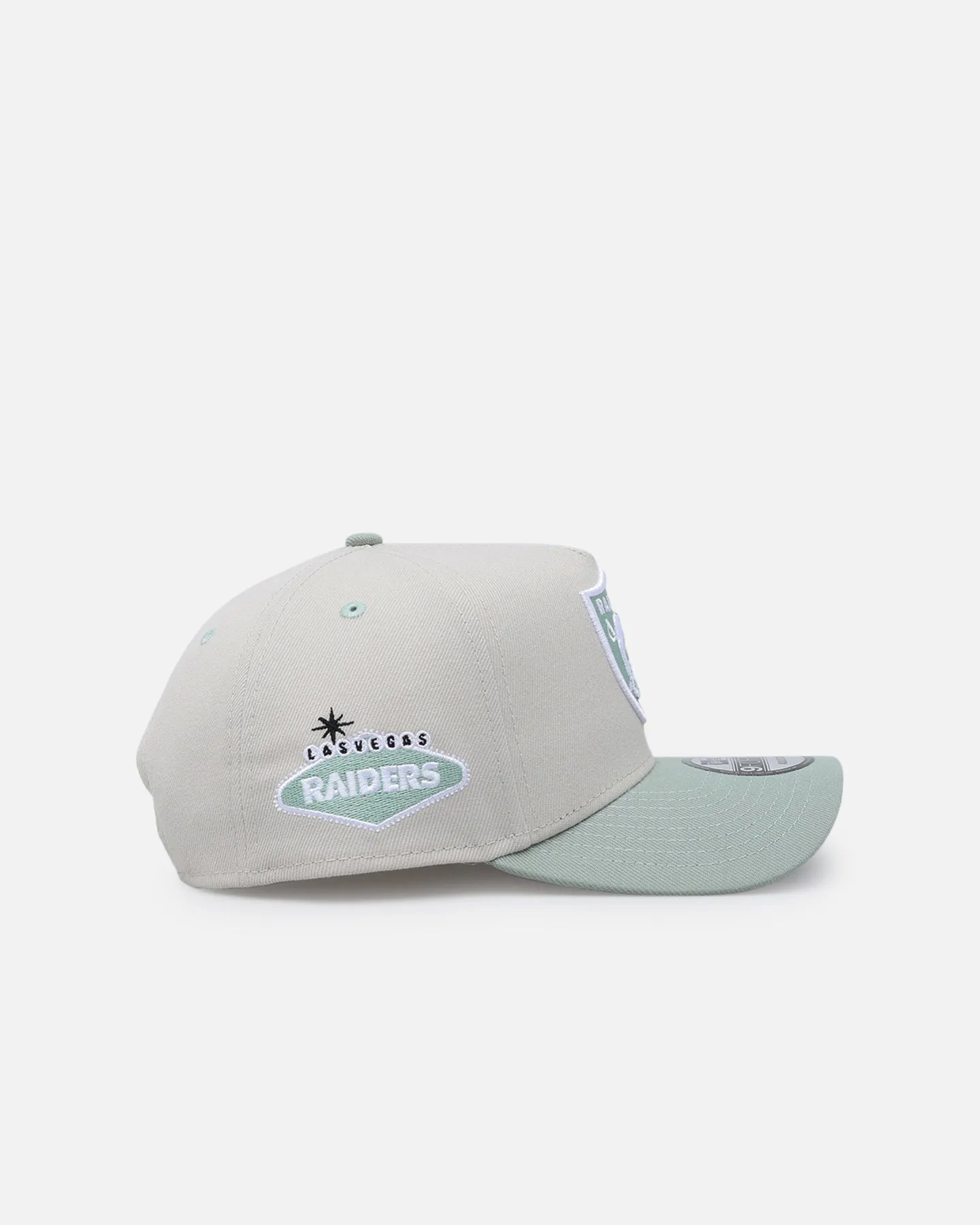 New Era Las Vegas Raiders 'Sea Glass' 9FORTY A-Frame Snapback Stone/Green sold by Culture Kings product image thumbnail 3