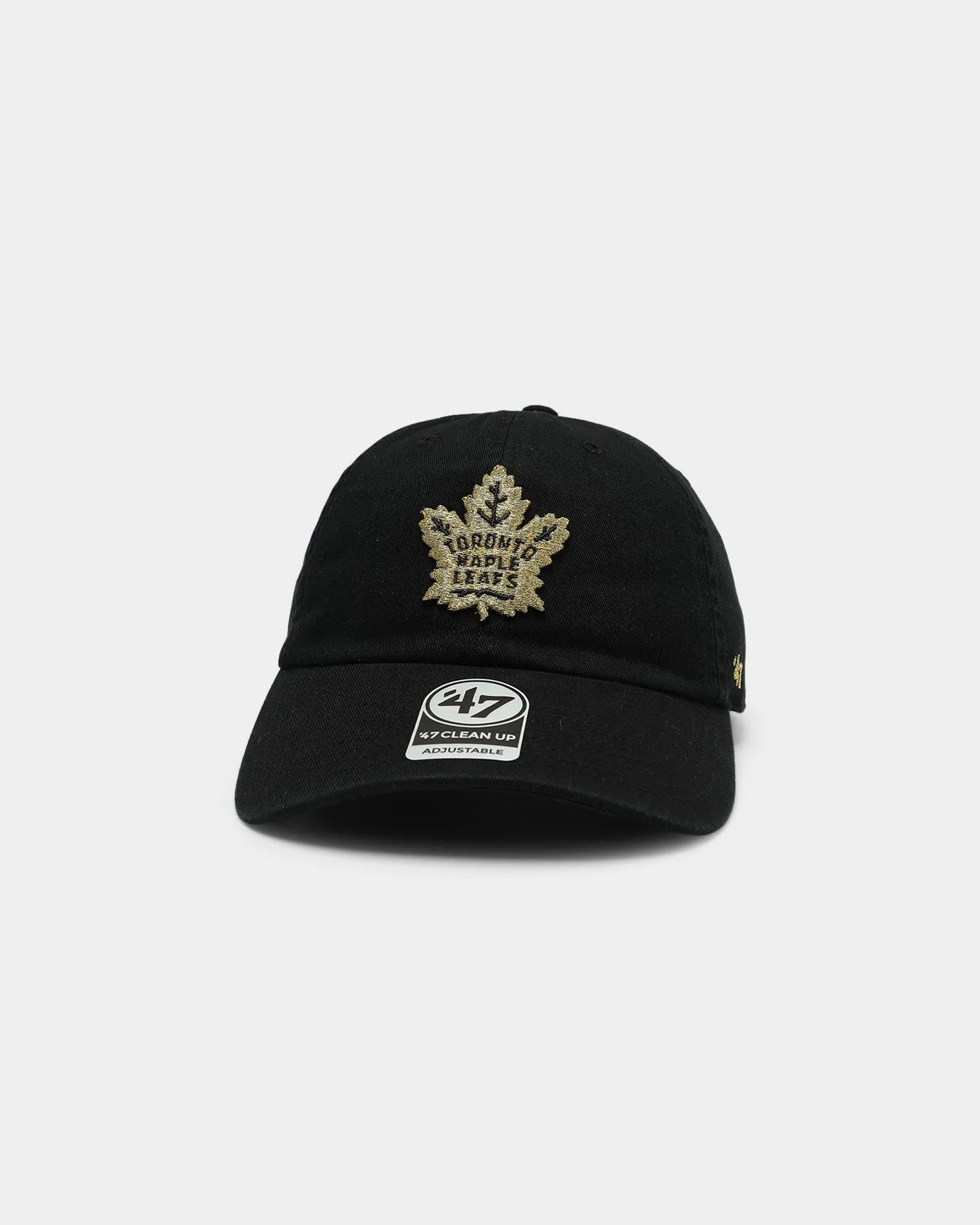 47 Brand Toronto Maple Leafs Clean Up Strapback Black/Gold sold by Culture Kings product image thumbnail 2