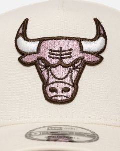 New Era Chicago Bulls 'Neapolitan Chrome' 9FORTY A-Frame Snapback Chrome/Pink Met sold by Culture Kings
