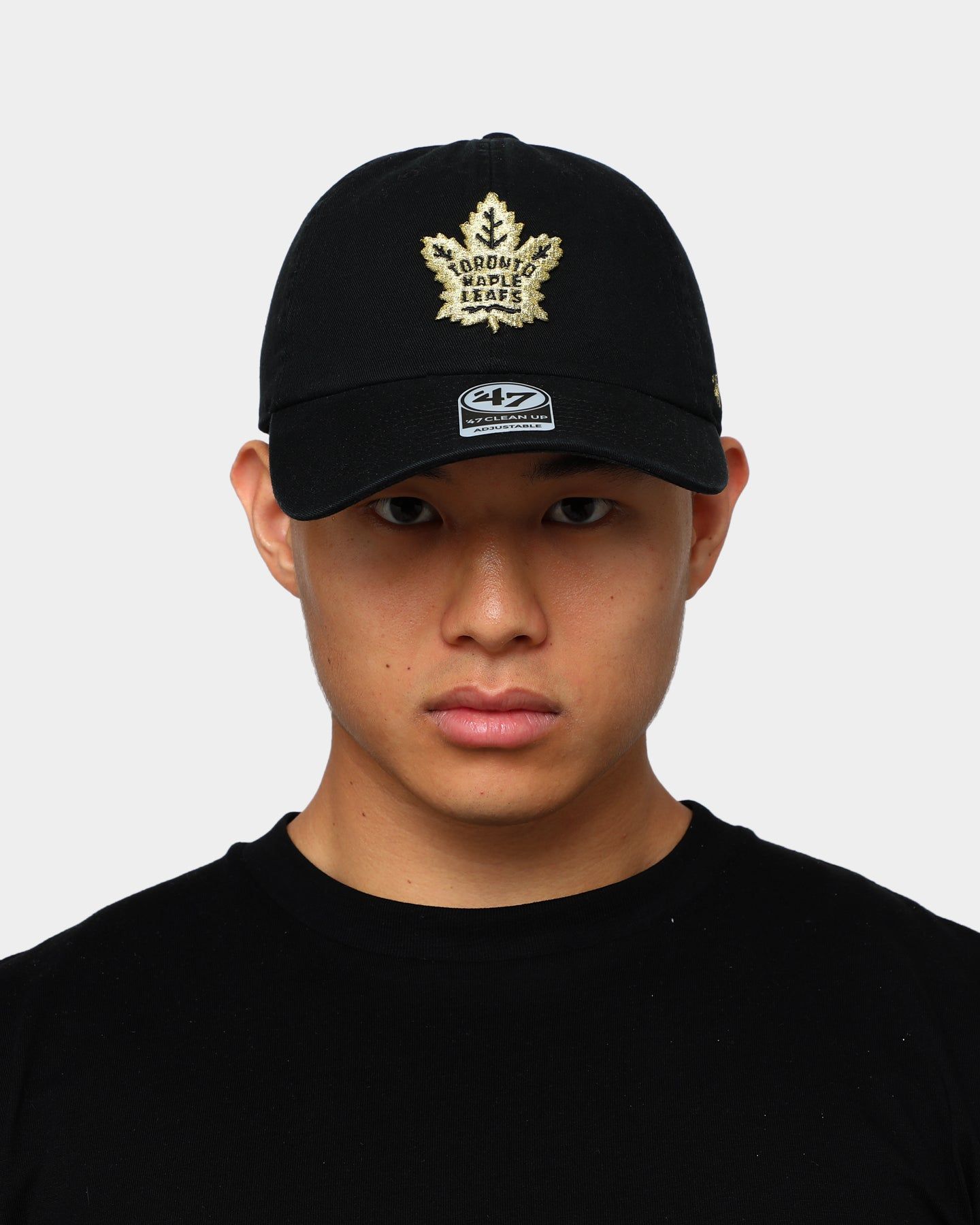 47 Brand Toronto Maple Leafs Clean Up Strapback Black/Gold sold by Culture Kings product image thumbnail 2