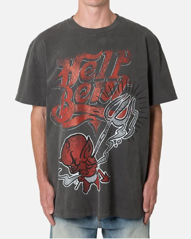 MNML Hell Bent T-Shirt Washed Black sold by Culture Kings