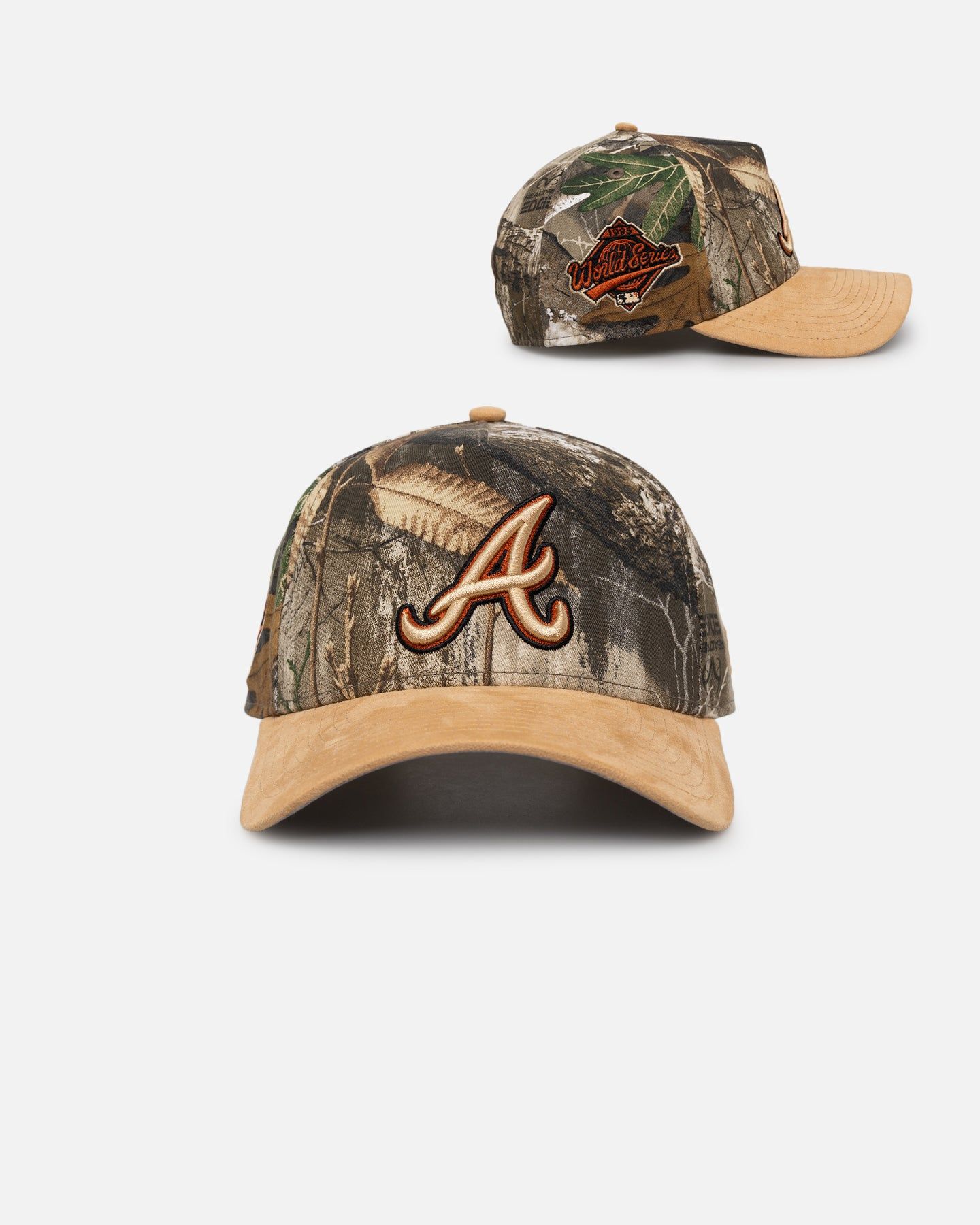 New Era Atlanta Braves 'Real Tree Tan Suede' 9FORTY A-Frame Snapback Real Tree sold by Culture Kings
