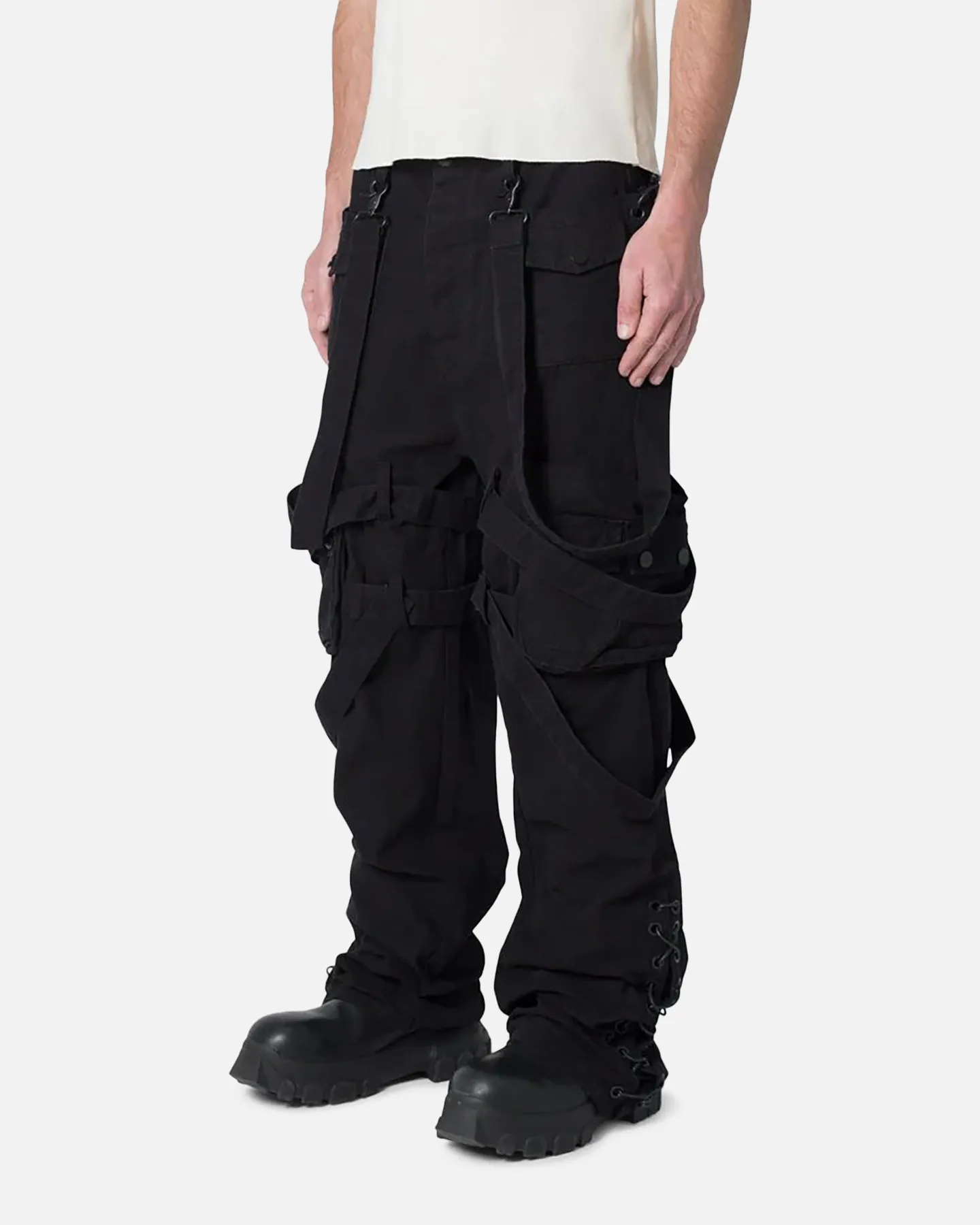 MNML Laced Up Ready Cargo Pants Black sold by Culture Kings product image thumbnail 2