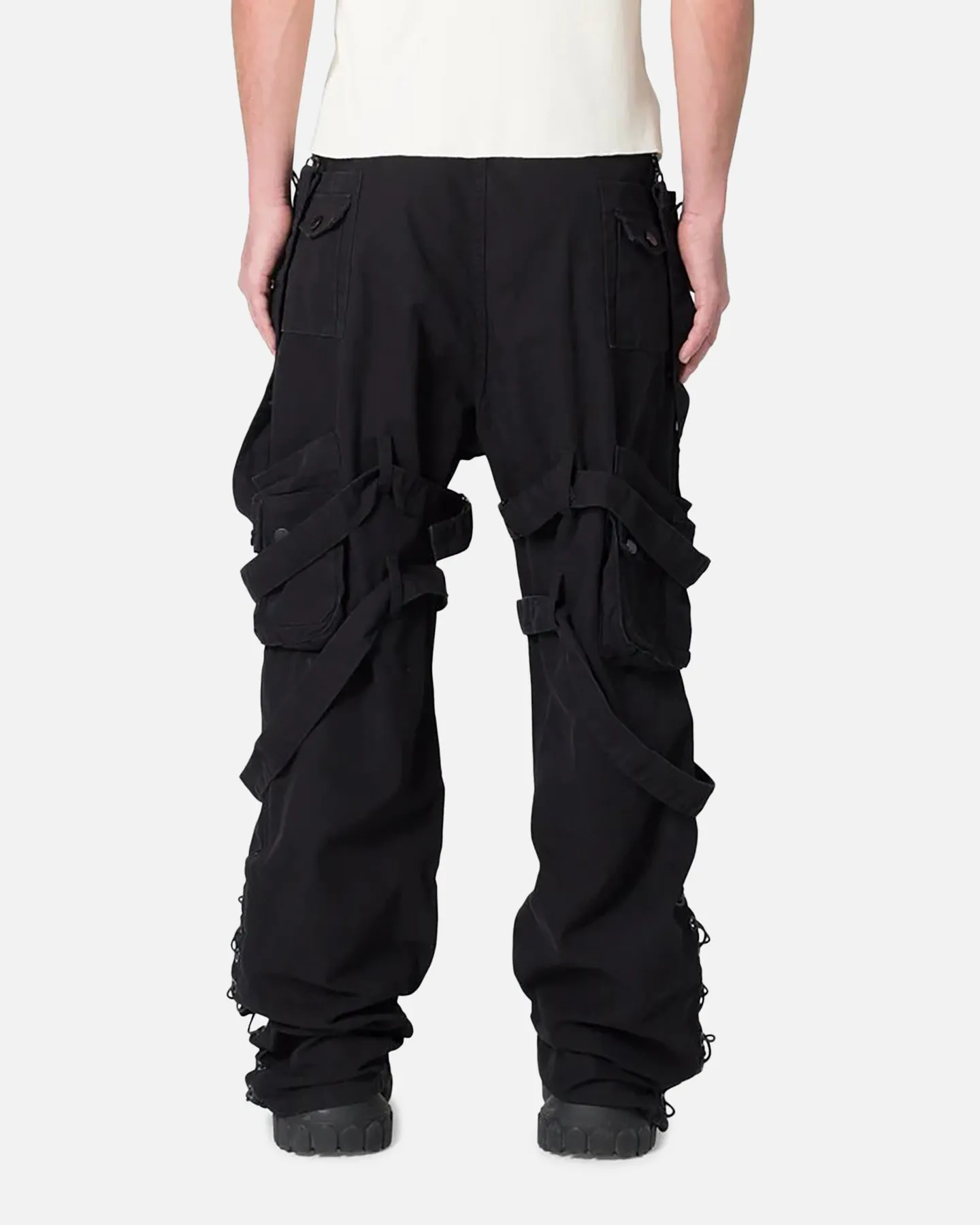 MNML Laced Up Ready Cargo Pants Black sold by Culture Kings product image thumbnail 4