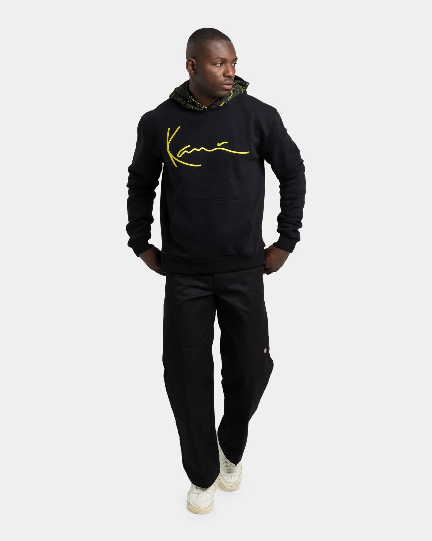 Karl Kani Men's Signature Patch Hoodie Black/Yellow sold by Culture Kings product image thumbnail 2