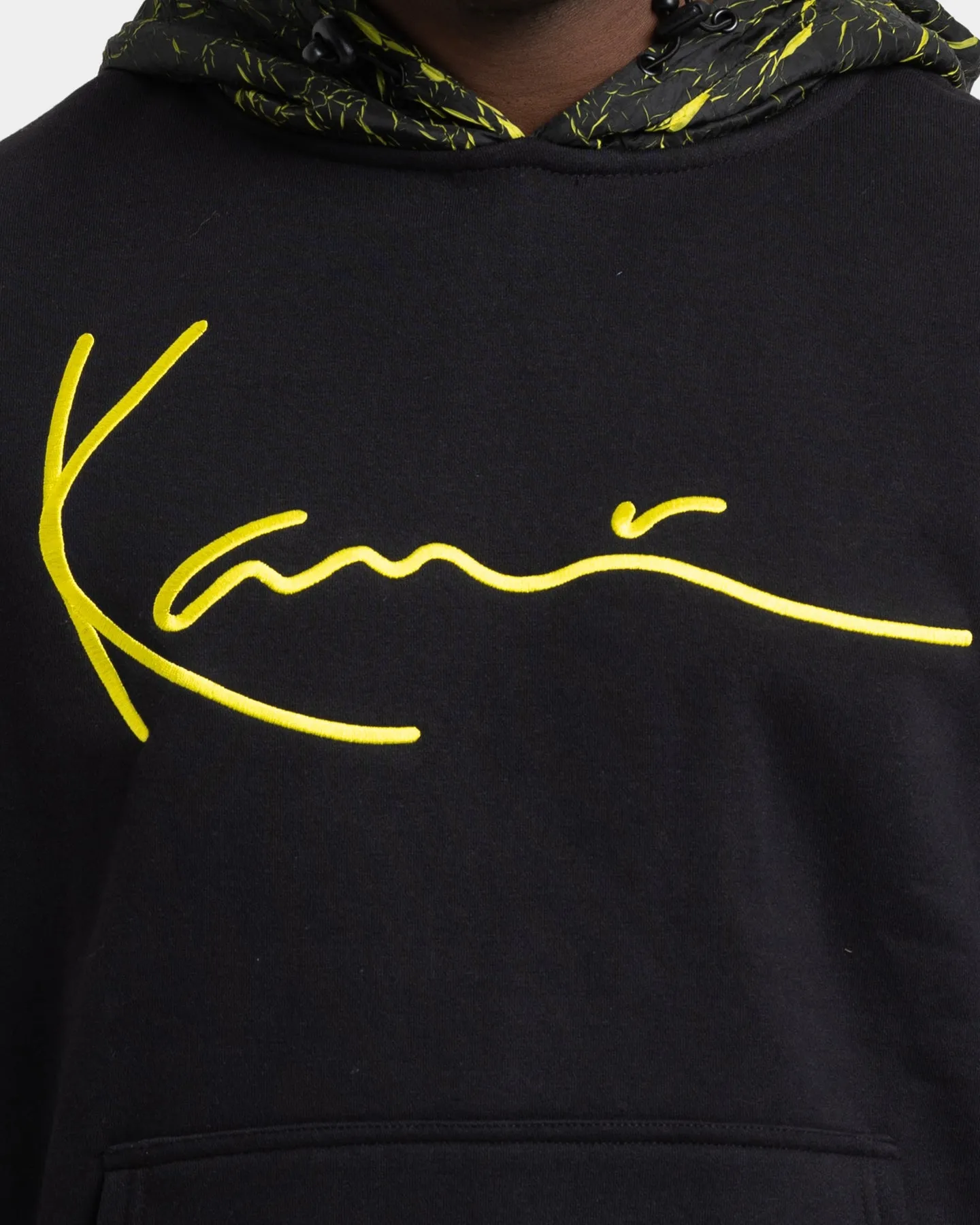 Karl Kani Men's Signature Patch Hoodie Black/Yellow sold by Culture Kings product image thumbnail 3