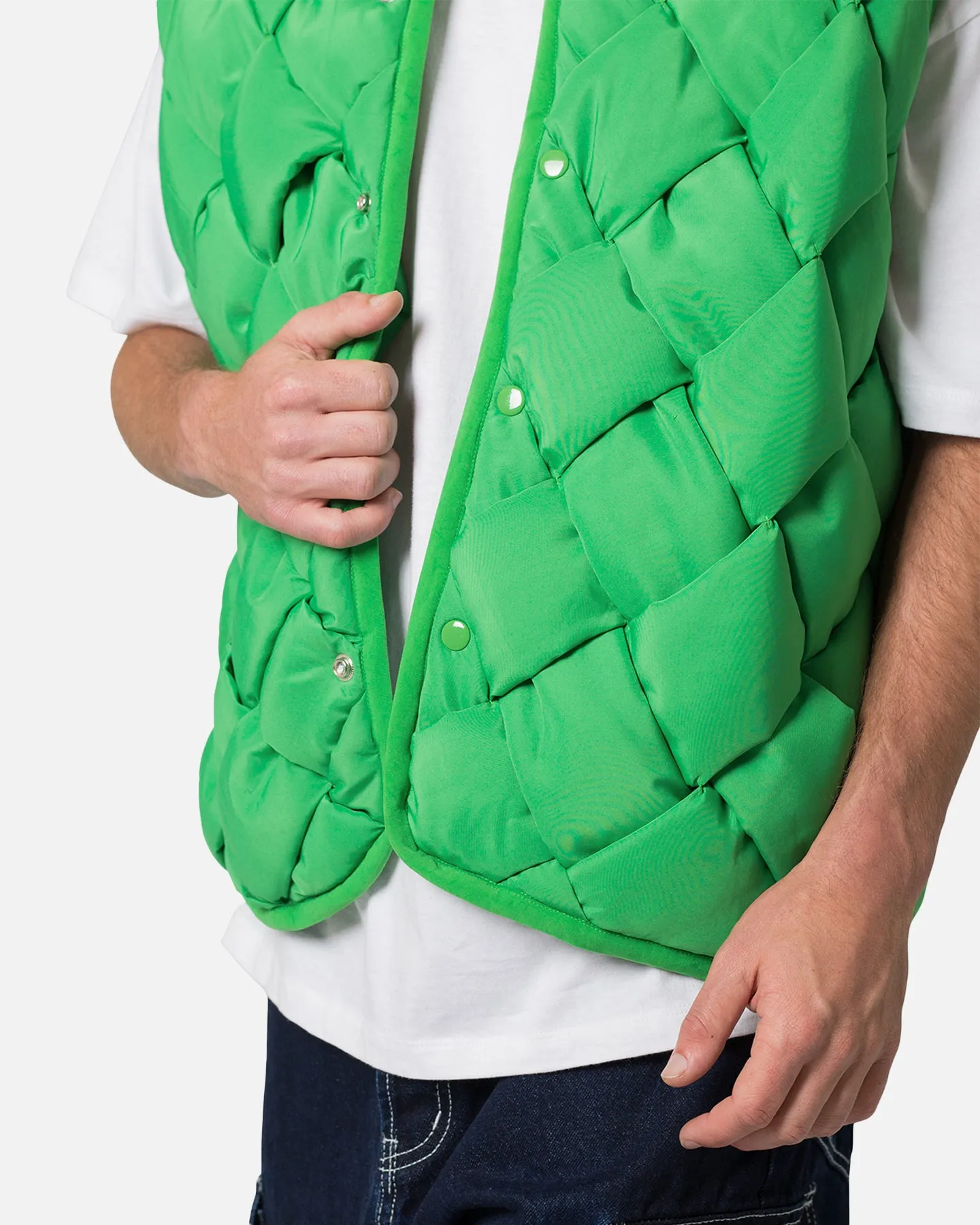MNML Woven Puffer Vest Green sold by Culture Kings product image thumbnail 5
