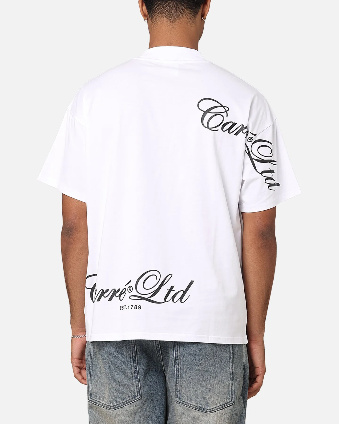 Carre Side Script Oversized T-Shirt White sold by Culture Kings