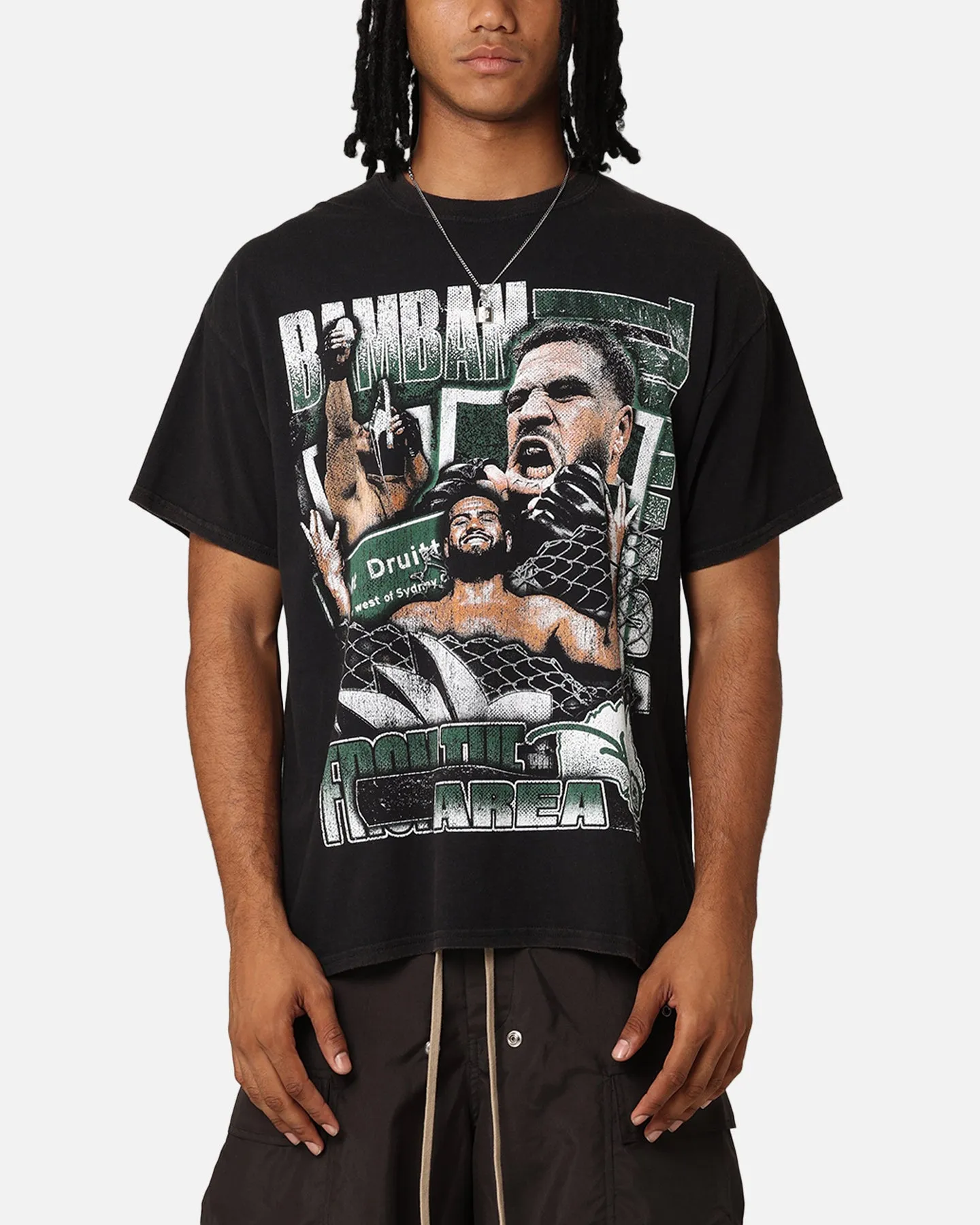 UFC By Goat Crew Tai Tuivasa Bam Bam FTA Vintage T-Shirt Black Wash sold by Culture Kings