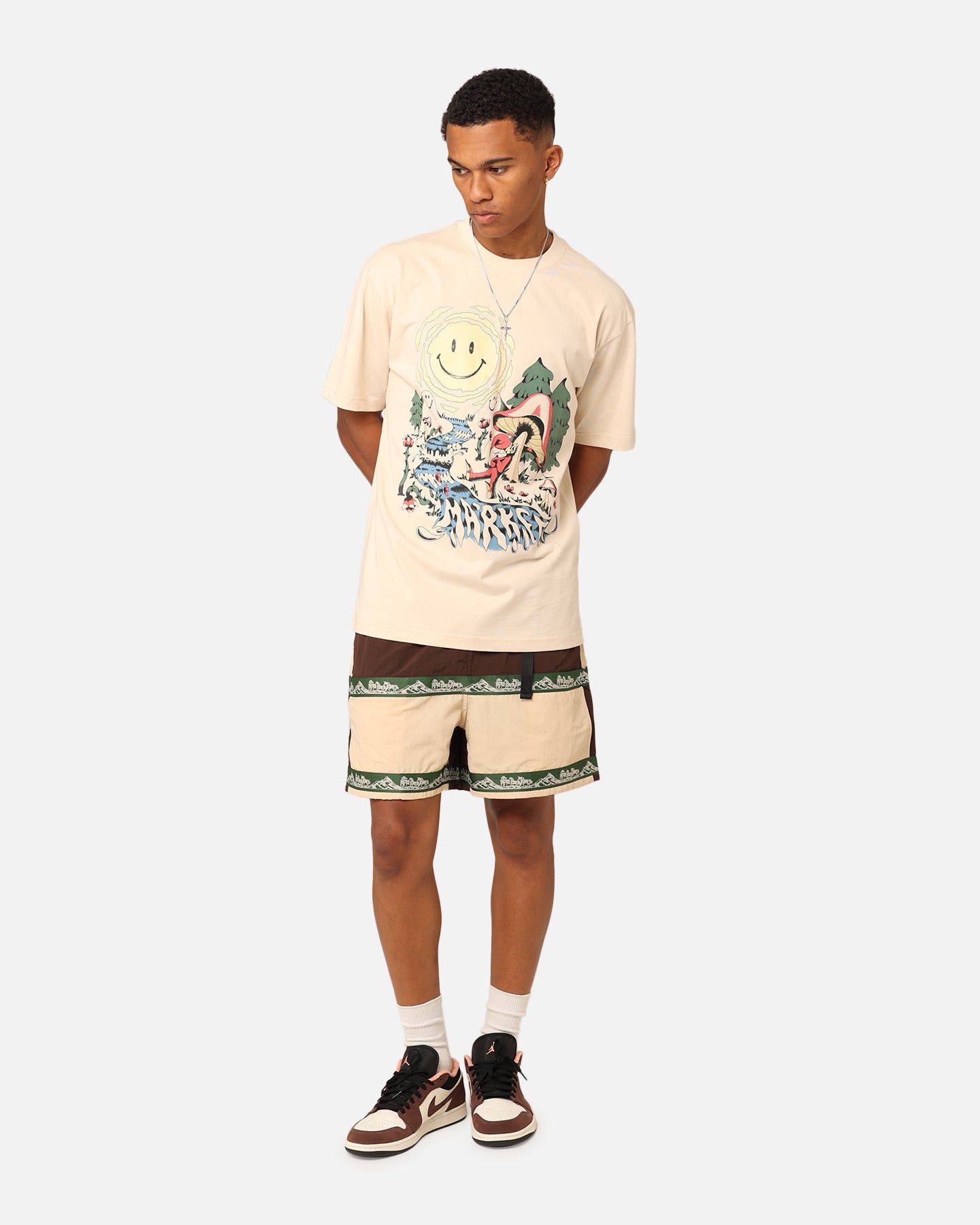 Market Smiley Quiet Time T-Shirt Ecru sold by Culture Kings product image thumbnail 2