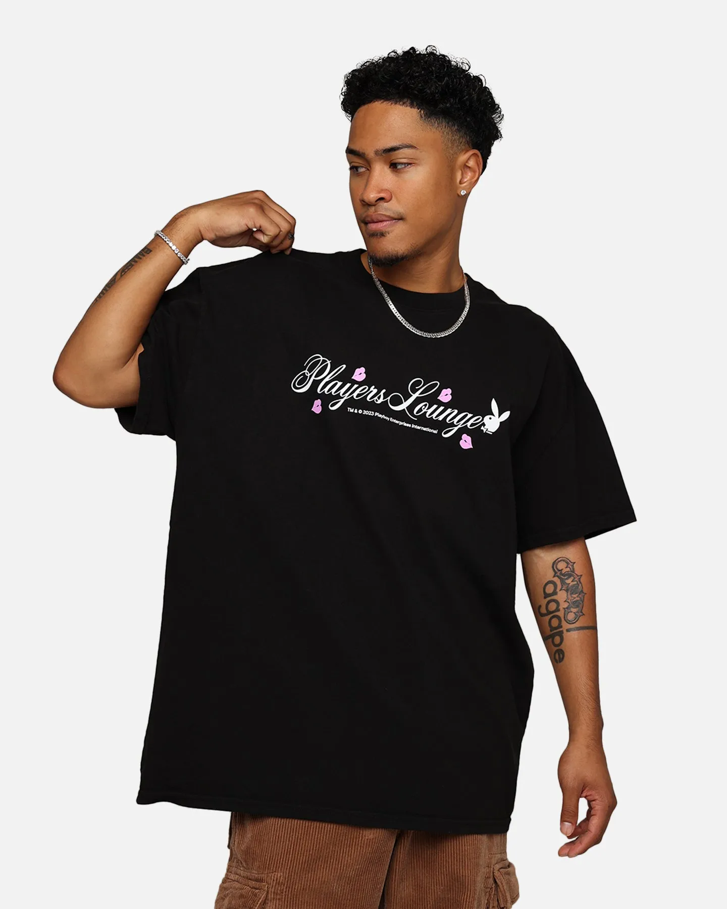 Playboy By Culture Kings Players Lounge T-Shirt Black sold by Culture Kings product image thumbnail 2