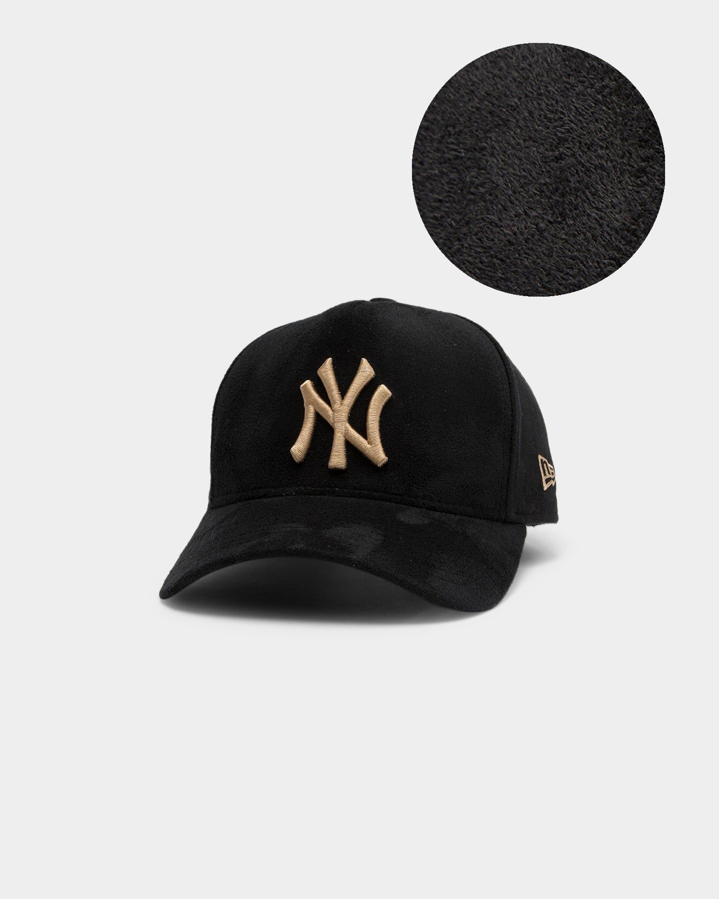 New Era New York Yankees 'Black/Tan Suede' 9FORTY K-Frame Strapback Black/Tan sold by Culture Kings