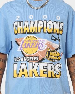 Mitchell & Ness Los Angeles Lakers On Court T-Shirt Blue sold by Culture Kings