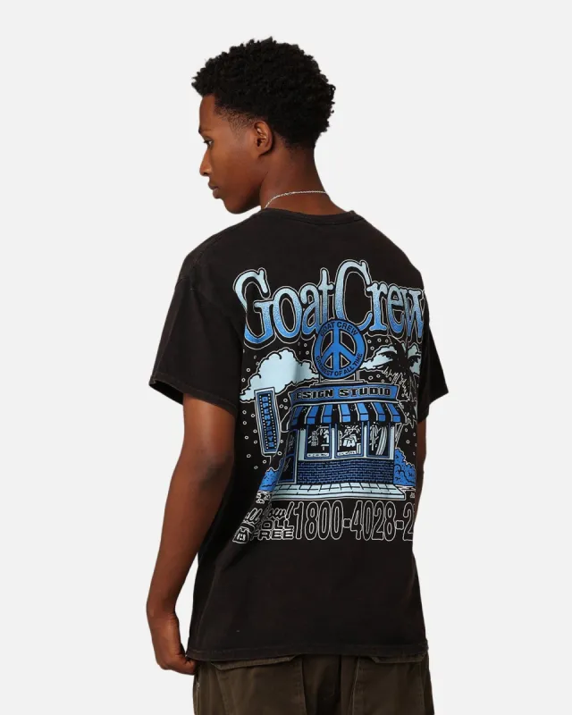 Goat Crew Design Studios Peace T-Shirt Black Wash made by Culture Kings