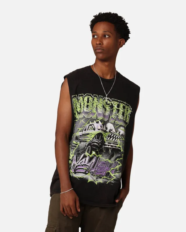 Goat Crew Monster Mayhem Muscle T-Shirt Black Wash sold by Culture Kings
