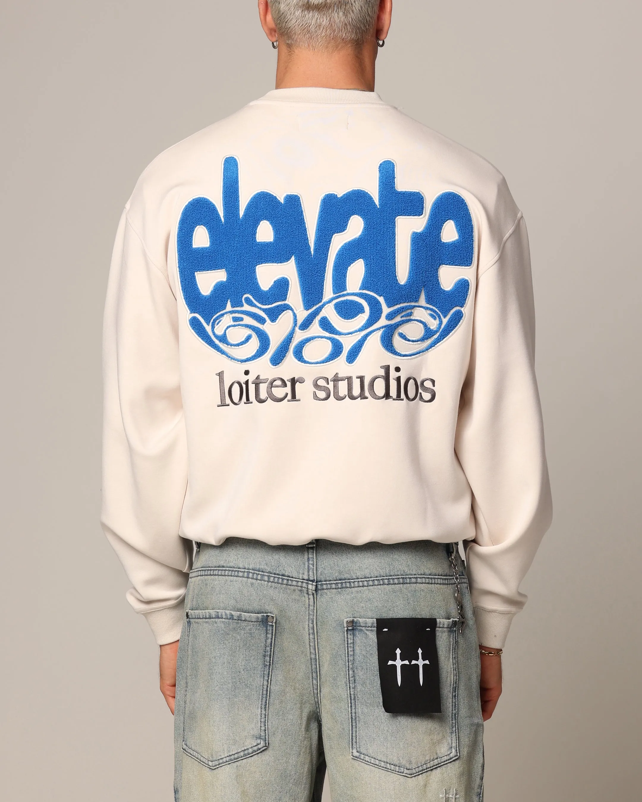 Loiter Elevate Crewneck Off White sold by Culture Kings product image thumbnail 3