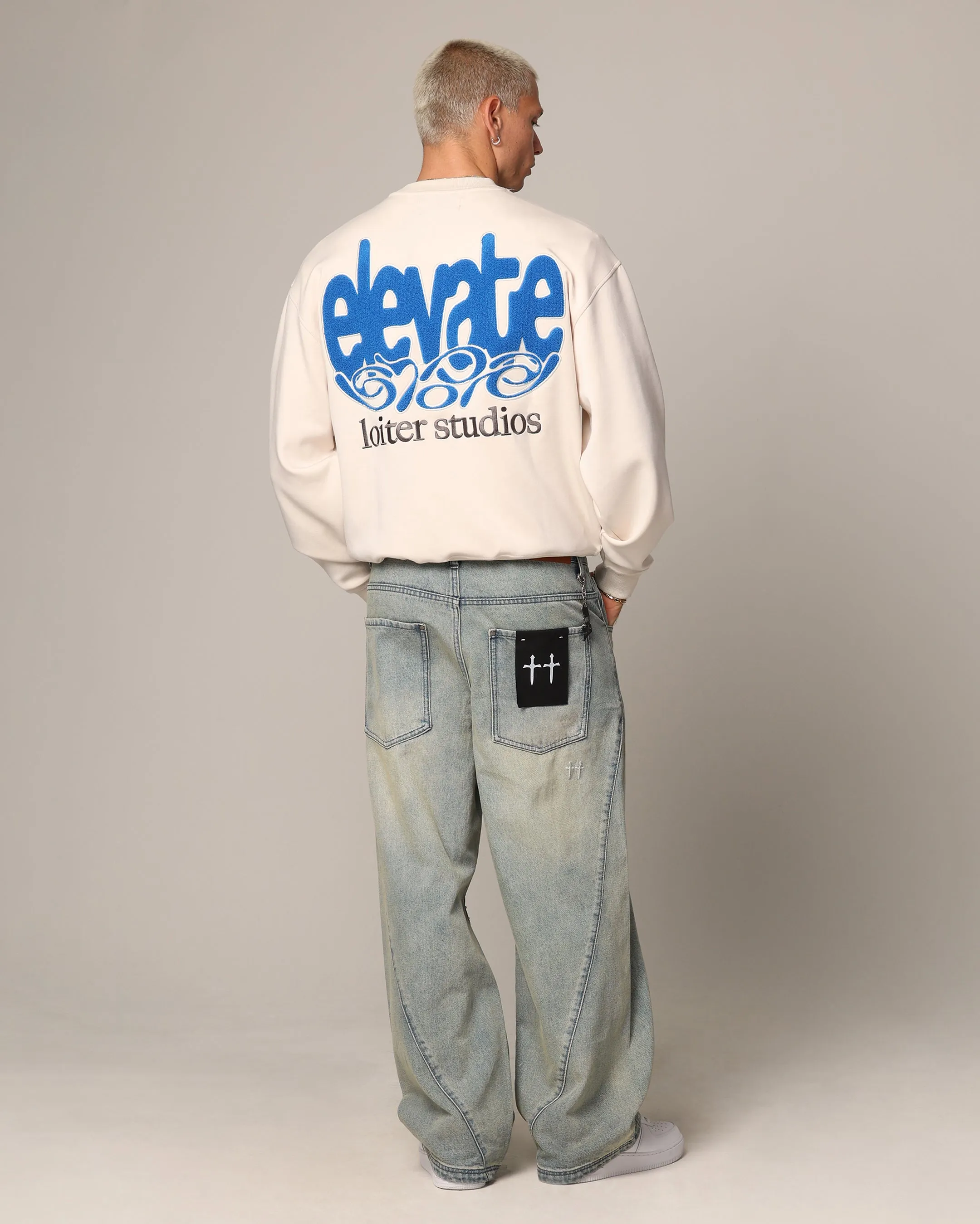Loiter Elevate Crewneck Off White sold by Culture Kings product image thumbnail 2