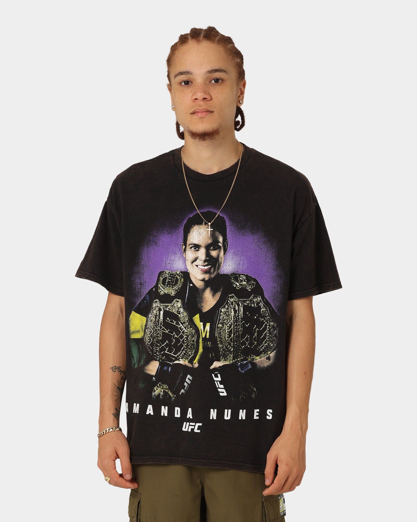 Goat Crew X UFC Amanda Nunes Vintage T-Shirt Black Wash sold by Culture Kings