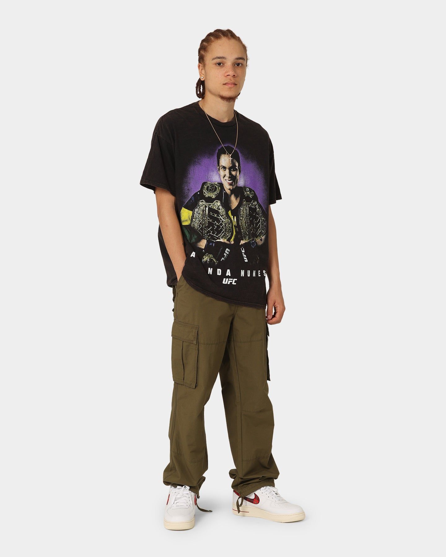 Goat Crew X UFC Amanda Nunes Vintage T-Shirt Black Wash sold by Culture Kings product image thumbnail 2