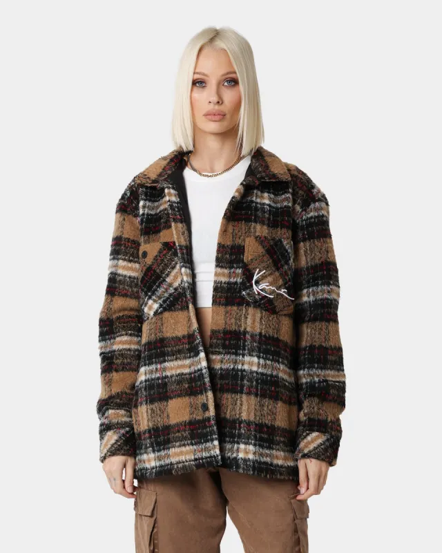 Karl Kani Chest Signature Wool Blend Jacket Sand sold by Culture Kings