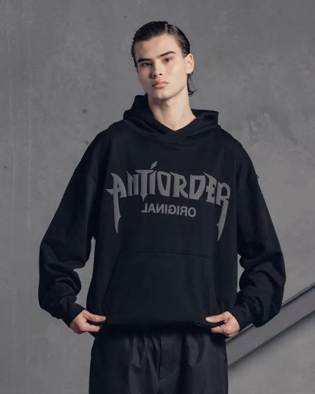 The Anti Order Shibuya Markets Boxy Hoodie Black/Grey sold by Culture Kings