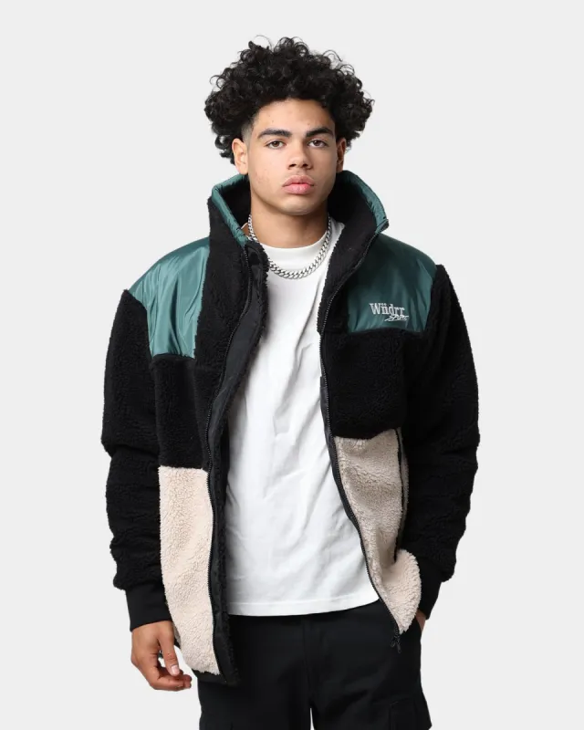WNDRR Wid It Sherpa Jacket Black sold by Culture Kings