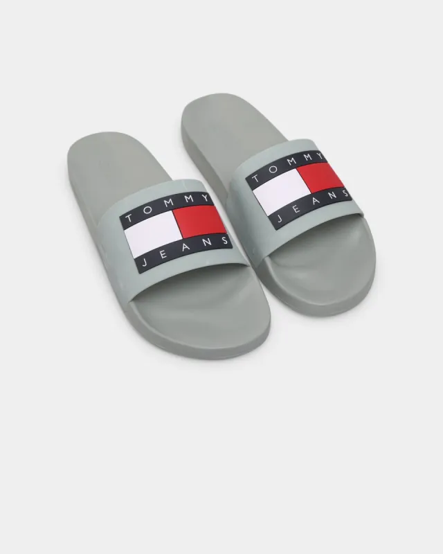 Tommy Jeans Flag Pool Slides Faded Willow sold by Culture Kings