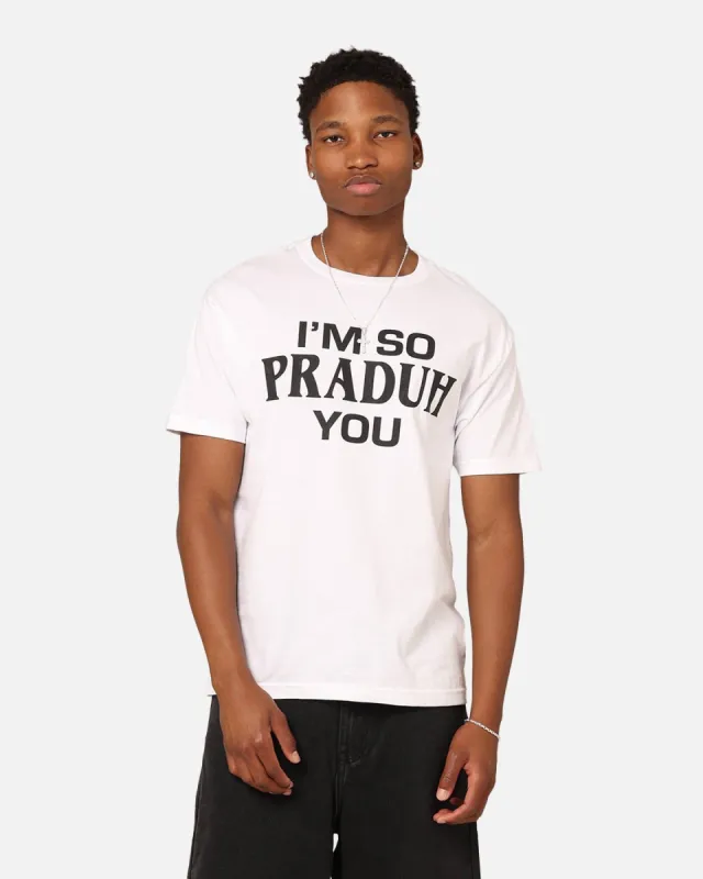 Secret Club I'm So Praduh You T-Shirt White sold by Culture Kings