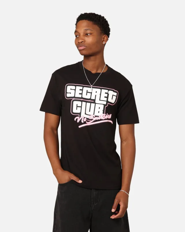 Secret Club No Snitches T-Shirt Black sold by Culture Kings