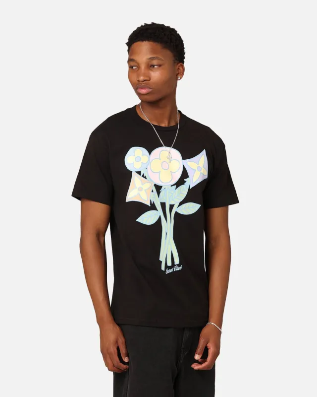 Secret Club SC Flower T-Shirt Black sold by Culture Kings