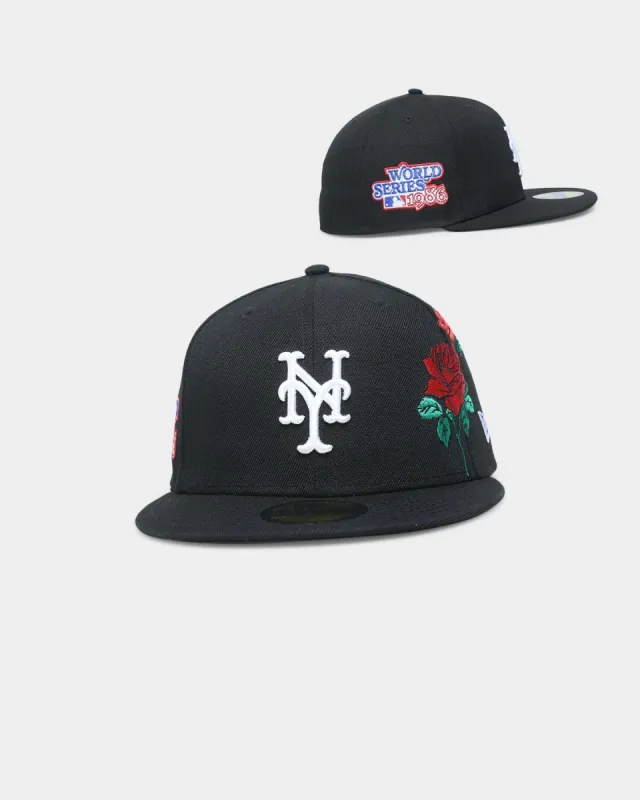 New Era New York Mets 'State Flower' 59FIFTY Fitted Black/Floral sold by Culture Kings